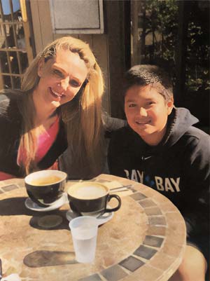 Dr. Shasta Ericson with her son Kai